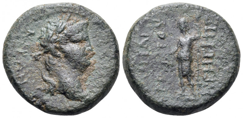 LYDIA. Hypaepa. Nero, 54-68. (Bronze, 20 mm, 7.17 g, 11 h), struck under the gra...
