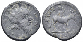 LYDIA. Silandus. Time of Marcus Aurelius, 161-180. Hemiassarion (Bronze, 17.5 mm, 3.59 g, 1 h), struck under the strategos, Attalianos. CIΛΑΝΔΕΩΝ Bear...