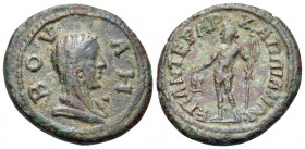 PHRYGIA. Appia. Pseudo-autonomous issue, time of Philip I, 244-249. (Bronze, 21 mm, 4.30 g, 1 h). ΒΟΥΛΗ Veiled and draped bust of Boule to right. Rev....