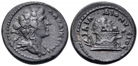 PHRYGIA. Laodicea ad Lycum. Pseudo-autonomous issue, time of Antoninus Pius, 138-161. Assarion (Bronze, 20.5 mm, 6.42 g, 6 h), struck under magistrate...