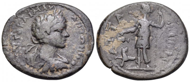 PAMPHYLIA. Attalia. Caracalla, 198-217. (Bronze, 25 mm, 7.89 g, 6 h). AY KIA M A...