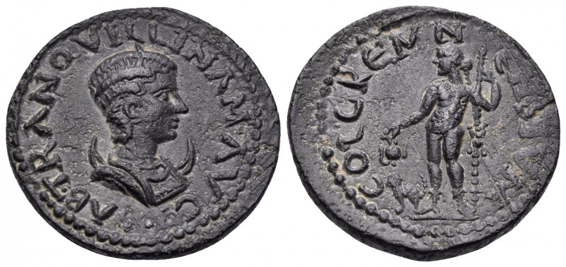 PISIDIA. Cremna. Tranquillina, Augusta, 241-244. (Bronze, 19 mm, 4.32 g, 6 h). S...