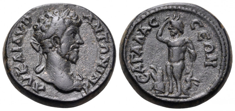 PISIDIA. Sagalassus. Marcus Aurelius, 161-180. (Bronze, 19 mm, 7.35 g, 6 h). AY ...