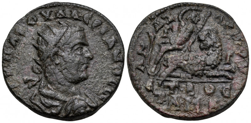 CILICIA. Anazarbus. Valerian I, 253-260. Tetrassarion (Bronze, 27 mm, 16.65 g, 5...