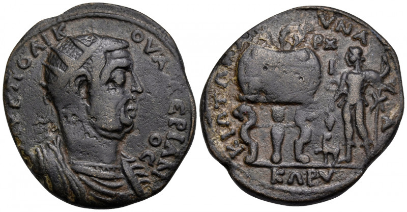 CILICIA. Corycus. Valerian I, 253-260. (Bronze, 39 mm, 20.02 g, 5 h). ΑΥ Κ ΠΟ ΛΙ...