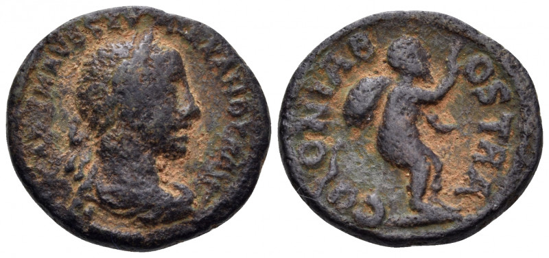 ARABIA. Bostra. Severus Alexander, 222-235. Assarion (Bronze, 17 mm, 3.49 g, 6 h...