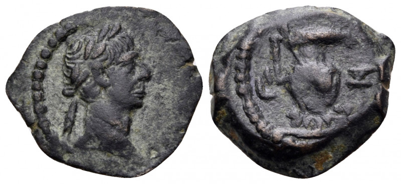 EGYPT. Alexandria. Trajan, 98-117. Dichalkon (Bronze, 15 mm, 1.60 g, 1 h), regna...