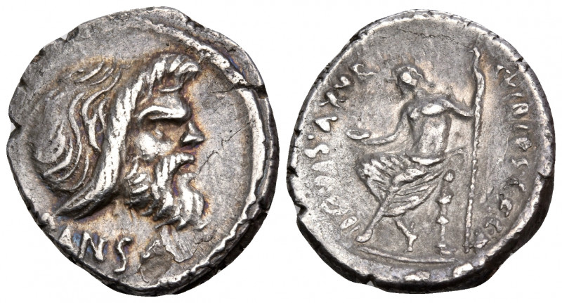 C. Vibius C.f. C.n. Pansa Caetronianus, 48 BC. Denarius (Silver, 18 mm, 3.81 g, ...