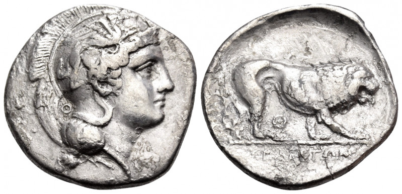 LUCANIA. Velia. Circa 340-334 BC. Nomos (Silver, 22 mm, 7.24 g, 6 h), from the "...