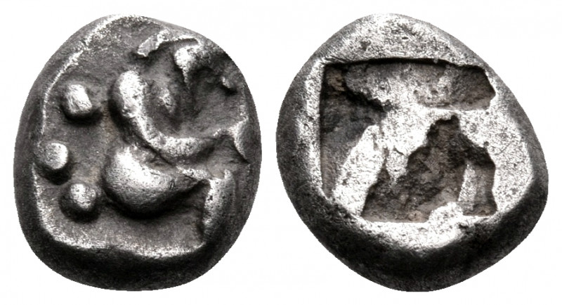 THRACO-MACEDONIAN REGION. Siris. Circa 525-480 BC. Trihemiobol or 1/8 Stater (Si...