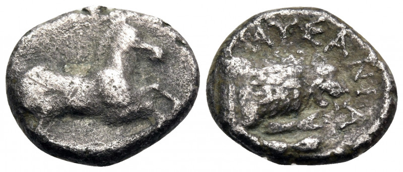 KINGS OF MACEDON. Pausanias, 395/4-393 BC. Drachm (Billon, 14 mm, 1.79 g, 6 h), ...