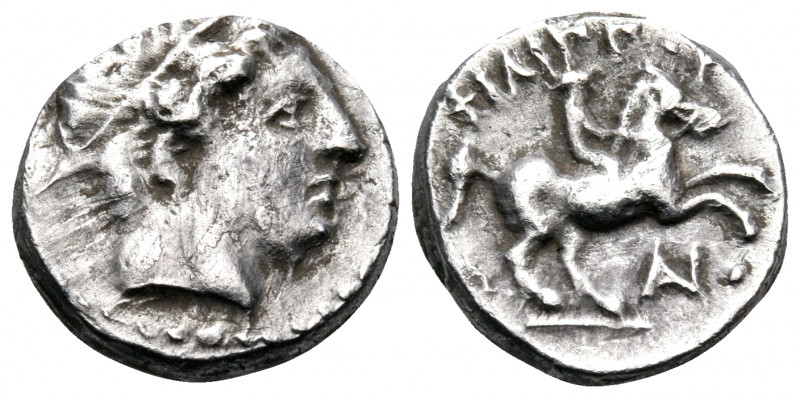 KINGS OF MACEDON. Philip II, 359-336 BC. 1/5 Tetradrachm (Silver, 13 mm, 2.44 g,...