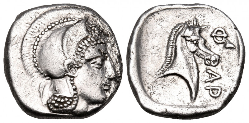 THESSALY. Pharsalos. Mid to late 5th century BC. Hemidrachm (Silver, 14 mm, 3.02...