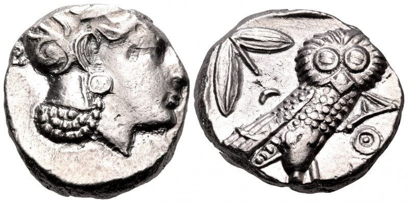 ATTICA. Athens. Circa 393-355 BC. Tetradrachm (Silver, 22.5 mm, 17.10 g, 9 h). H...