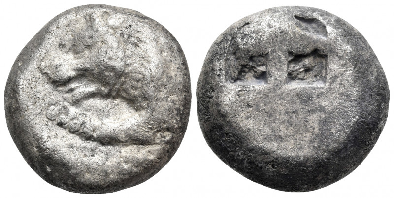 CARIA. Uncertain (Mylasa?). Circa 500-450 BC. Stater (Silver, 19 mm, 10.83 g). F...