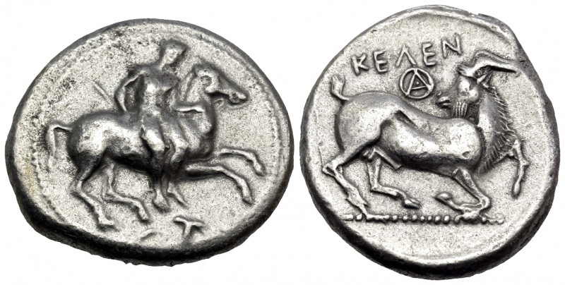 CILICIA. Kelenderis. Circa 410-375 BC. Stater (Silver, 22 mm, 10.54 g, 3 h). Nud...