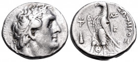 PTOLEMAIC KINGS OF EGYPT. Ptolemy II Philadelphos, 285-246 BC. Tetradrachm (Silver, 25 mm, 14.04 g, 12 h), Tyre, year ΛΖ = 37 = 249-248. Diademed bust...