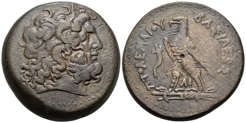 PTOLEMAIC KINGS OF EGYPT. Ptolemy IV Philopator, 225-205 BC. Drachm (Bronze, 40 ...