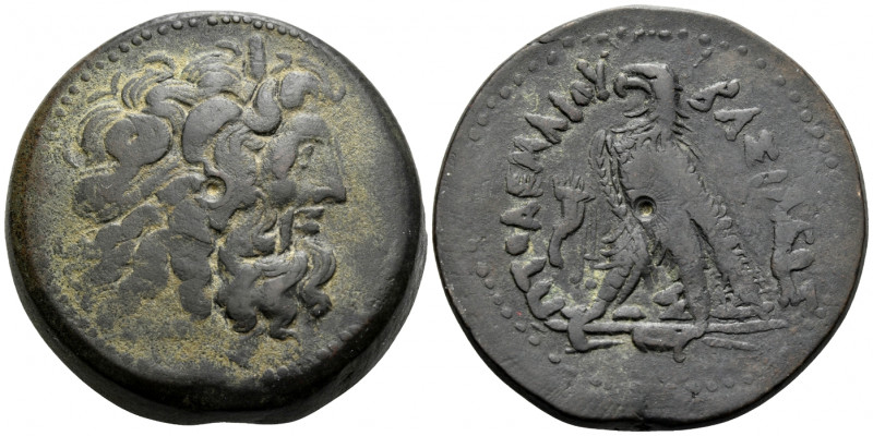 PTOLEMAIC KINGS OF EGYPT. Ptolemy IV Philopator, 225-205 BC. Drachm (Bronze, 42 ...
