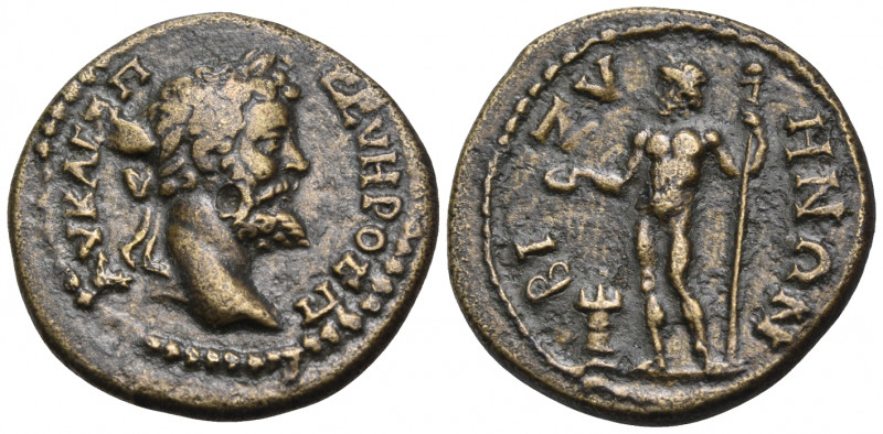 Thrace. Bizya, Thrace. Septimius Severus, 193-211. Assarion (Bronze, 20 mm, 4.40...