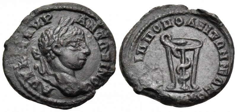 THRACE. Philippopolis. Elagabalus, 218-222. (Bronze, 19 mm, 3.36 g, 7 h). AYT K ...
