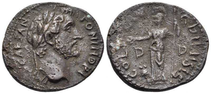 MACEDON. Dium. Antoninus Pius, 138-161. (Bronze, 21 mm, 5.23 g, 6 h). IMP CAES A...