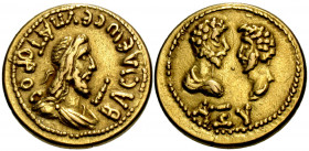 KINGS OF BOSPOROS. Eupator, 154/5-circa 172/3. Stater (Gold, 20 mm, 7.80 g, 1 h), struck under Marcus Aurelius and Lucius Verus, year AΞΥ = 461 = 164-...