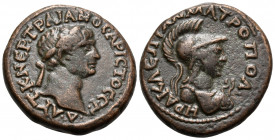 BITHYNIA. Heraclaea Pontica. Trajan, 98-117. (Bronze, 20 mm, 5.57 g, 6 h), 114-116. ΑΥΤ K NEP ΤΡΑΙΑΝΟС APICTOC C Γ Δ Laureate head of Trajan to right....