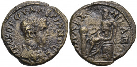 BITHYNIA. Nicaea. Valerian I, 253-260. Diassarion (Bronze, 22 mm, 5.18 g, 12 h). Π Λ KOP OYAΛEPIANOC C Laureate, draped and cuirassed bust of Valerian...