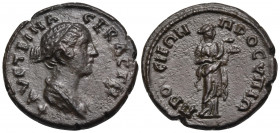 BITHYNIA. Prusias ad Hypium. Faustina Junior, Augusta, 147-175. (Bronze, 18.5 mm, 4.02 g, 6 h). ΦAYCTINA CEBACTH Draped bust of Faustina Junior to rig...