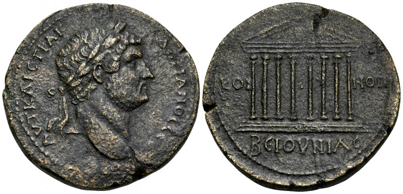 BITHYNIA. Koinon of Bithynia. Hadrian, 117-138. Medallion (Bronze, 35.5 mm, 25.5...