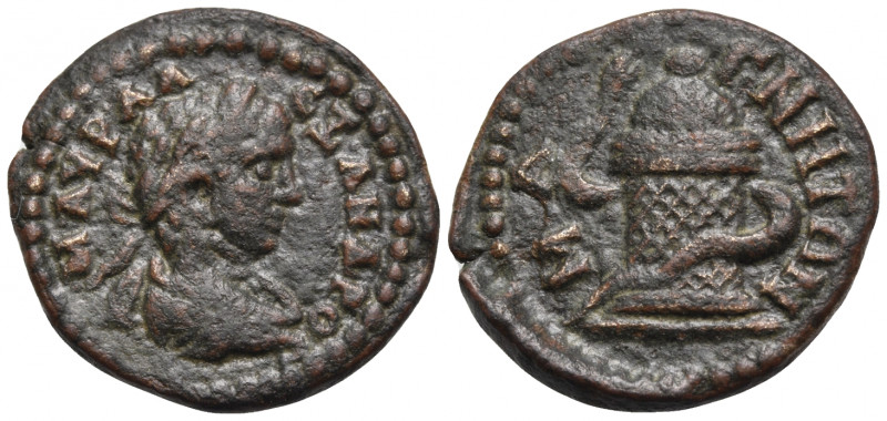 IONIA. Magnesia ad Maeandrum. Severus Alexander, 222-235. Hemiassarion (Bronze, ...