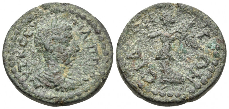 PAMPHYLIA. Side. Philip II, 247/9. Assarion (Bronze, 19 mm, 4.78 g, 1 h). ΑΥΤ Κ ...