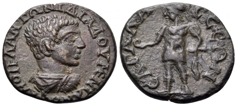 PISIDIA. Sagalassus. Diadumenian, As Caesar, 217-218. Assarion (Bronze, 17 mm, 2...
