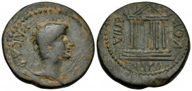 GALATIA. Koinon of Galatia. Claudius, 49-54. Assarion (Bronze, 24 mm, 9.97 g, 11 h), struck under the legate, Annius Afrinus. ΚΑΙCΑΡ Laureate head of ...