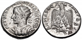 SYRIA, Seleucis and Pieria. Antioch. Gordian III, 238-244. Tetradrachm (Silver, 25 mm, 13.60 g, 11 h), 241-244. ΑYΤΟΚ Κ Μ ΑΝΤ ΓΟΡΔΙΑΝΟC CΕΒ Radiate, d...