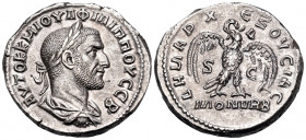 SYRIA, Seleucis and Pieria. Antioch. Philip I, 244-249. Tetradrachm (Billon, 26 mm, 10.69 g, 12 h), 4th officina (Δ), 246. AVTOK K M IOVΛ ΦIΛIΠΠOY CEB...