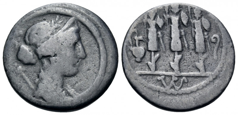 Faustus Cornelius Sulla, 56 BC. Denarius (Silver, 18.5 mm, 3.01 g, 10 h), Rome. ...
