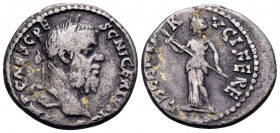 Pescennius Niger, 193-194. Denarius (Silver, 17 mm, 3.04 g, 1 h), Antioch. IMP CAES PE - SC NIGER IVST AV Laureate head of Pescennius to right. Rev. C...