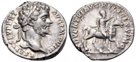 Septimius Severus, 193-211. Denarius (Silver, 18 mm, 3.61 g, 6 h), Rome, 196-197. L SEPT SEV PERT AVG IMP VIII Laureate head of Septimius Severus to r...