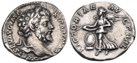 Septimius Severus, 193-211. Denarius (Silver, 17.5 mm, 3.34 g, 12 h), Rome, 198-202. L SEPT SEV AVG IMP XI PART MAX Laureate head of Septimius Severus...