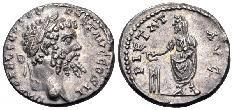 Septimius Severus, 193-211. Denarius (Silver, 16.5 mm, 2.76 g, 6 h), Emesa, 194-...