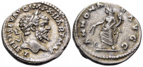 Septimius Severus, 193-211. Denarius (Silver, 19.5 mm, 3.47 g, 12 h), Laodicea, 198-202. L SEPT SEV AVG IMP XI PART MAX Laureate head of Septimius Sev...
