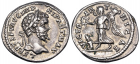 Septimius Severus, 193-211. Denarius (Silver, §20 mm, 3.20 g, 12 h), Laodicea, c. 198-202. L SEPT SEV AVG IMP XI PART MAX Laureate head of Septimius S...