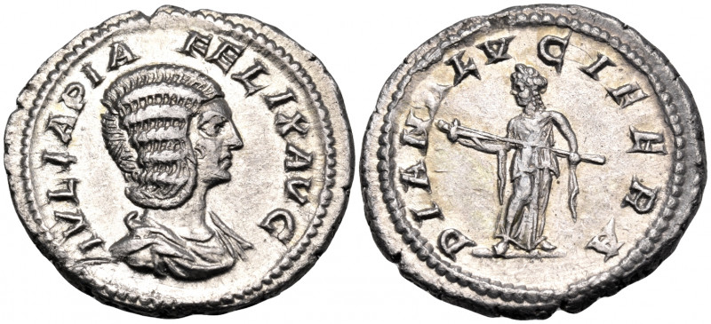 Julia Domna, Augusta, 193-217. Denarius (Silver, 20 mm, 2.82 g, 6 h), struck und...