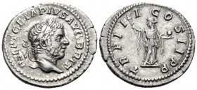 Geta, 209-211. Denarius (Silver, 20 mm, 2.92 g, 12 h), Rome, 211. P SEPT GETA PIVS AVG BRIT Laureate head of Geta to right. Rev. TR P III COS II P P F...