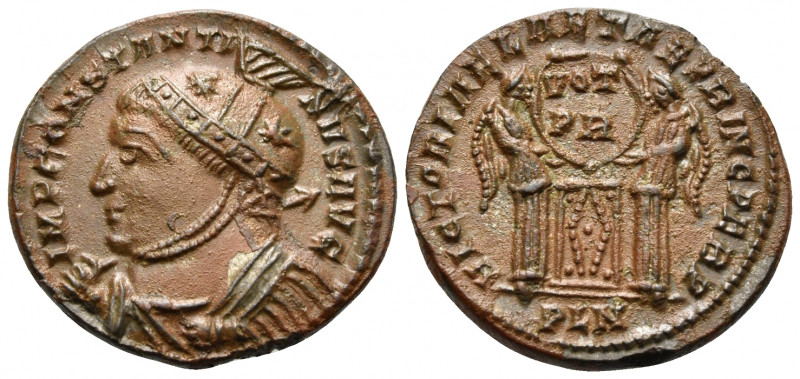 Constantine I, 307/310-337. Follis (Bronze, 18.5 mm, 3.08 g, 5 h), London, 319-3...