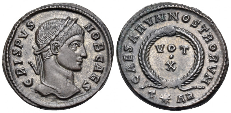 Crispus, Caesar, 316-326. Follis (Bronze, 20 mm, 3.44 g, 12 h), struck under Con...