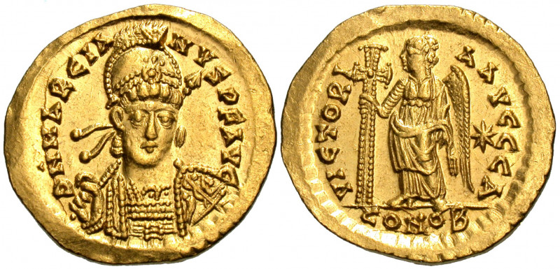 Marcian, 450-457. Solidus (Gold, 20 mm, 4.27 g, 6 h), Constantinople, A = 1st of...