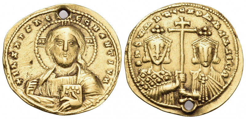 Constantine VII Porphyrogenitus, with Romanus II, 913-959. Solidus (Gold, 21 mm,...